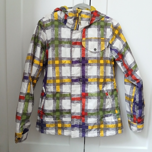 Burton Multicolor Snowboarding Women's Multicolor Plaid Jacket - Picture 1 of 16